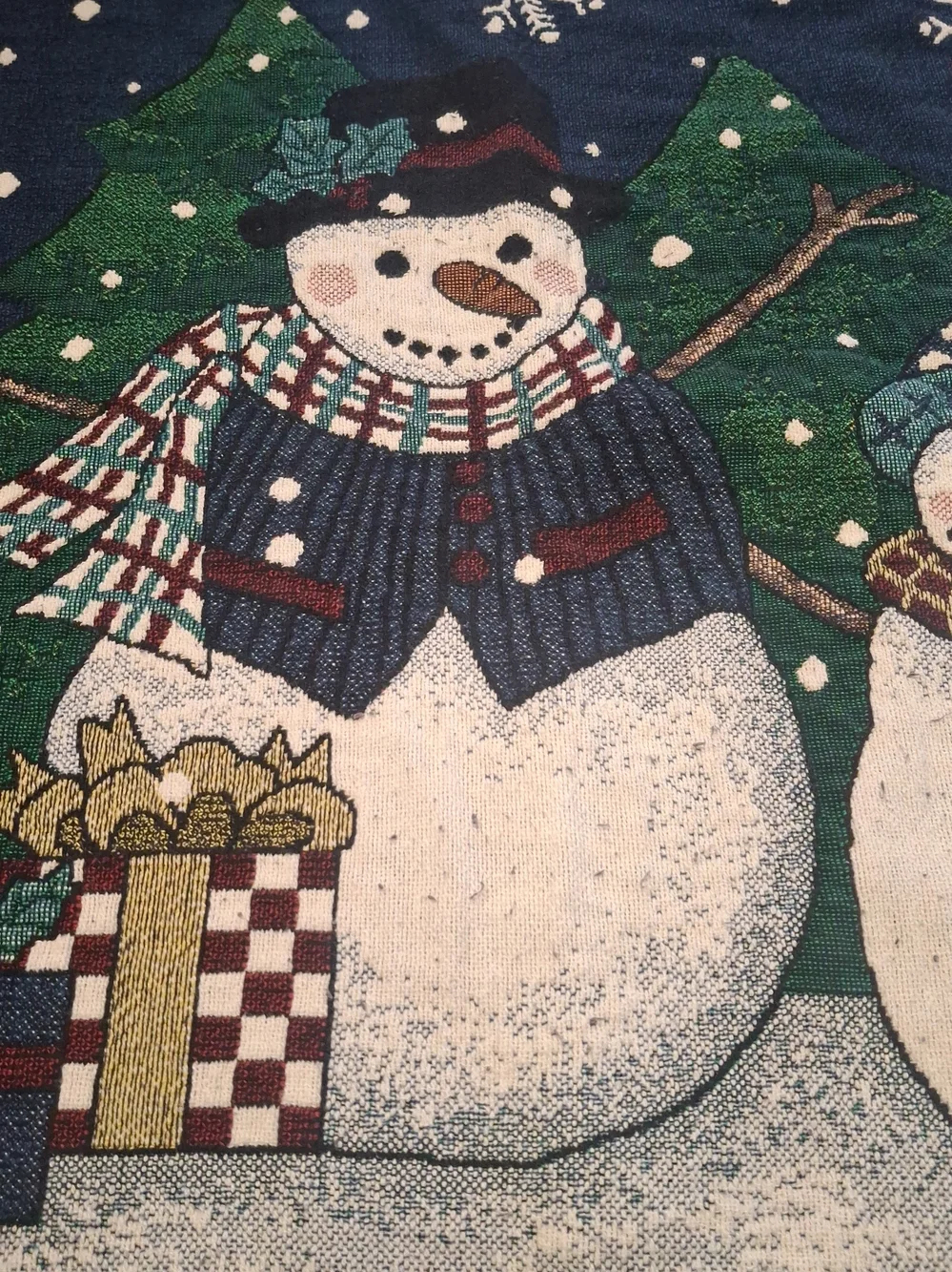Vintage Chatham Quilt Let It Snow” 72” X 56”